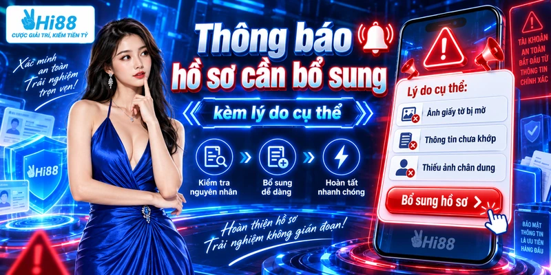 Thông báo hồ sơ cần bổ sung kèm lý do cụ thể