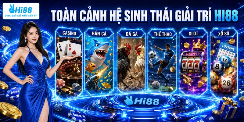 Toàn cảnh hệ sinh thái giải trí Hi88 